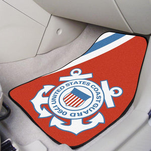 US Coast Guard 2-Piece Carpet Car Mats - Military Republic