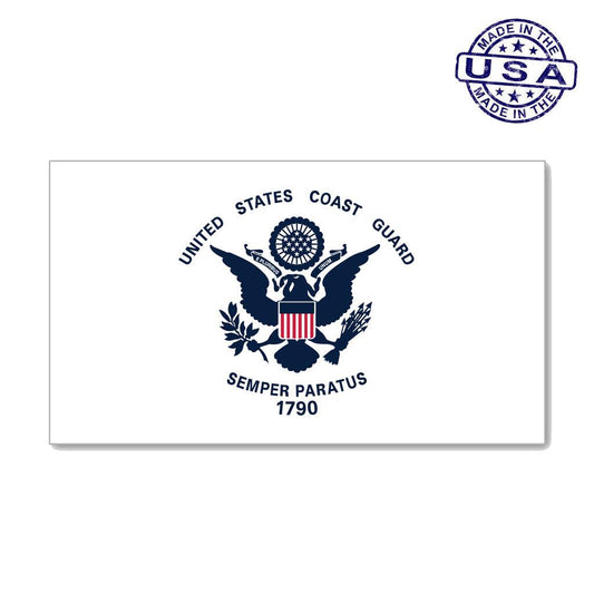 United States Coast Guard Semper Paratus Flag Magnet (7" x 4") - Military Republic