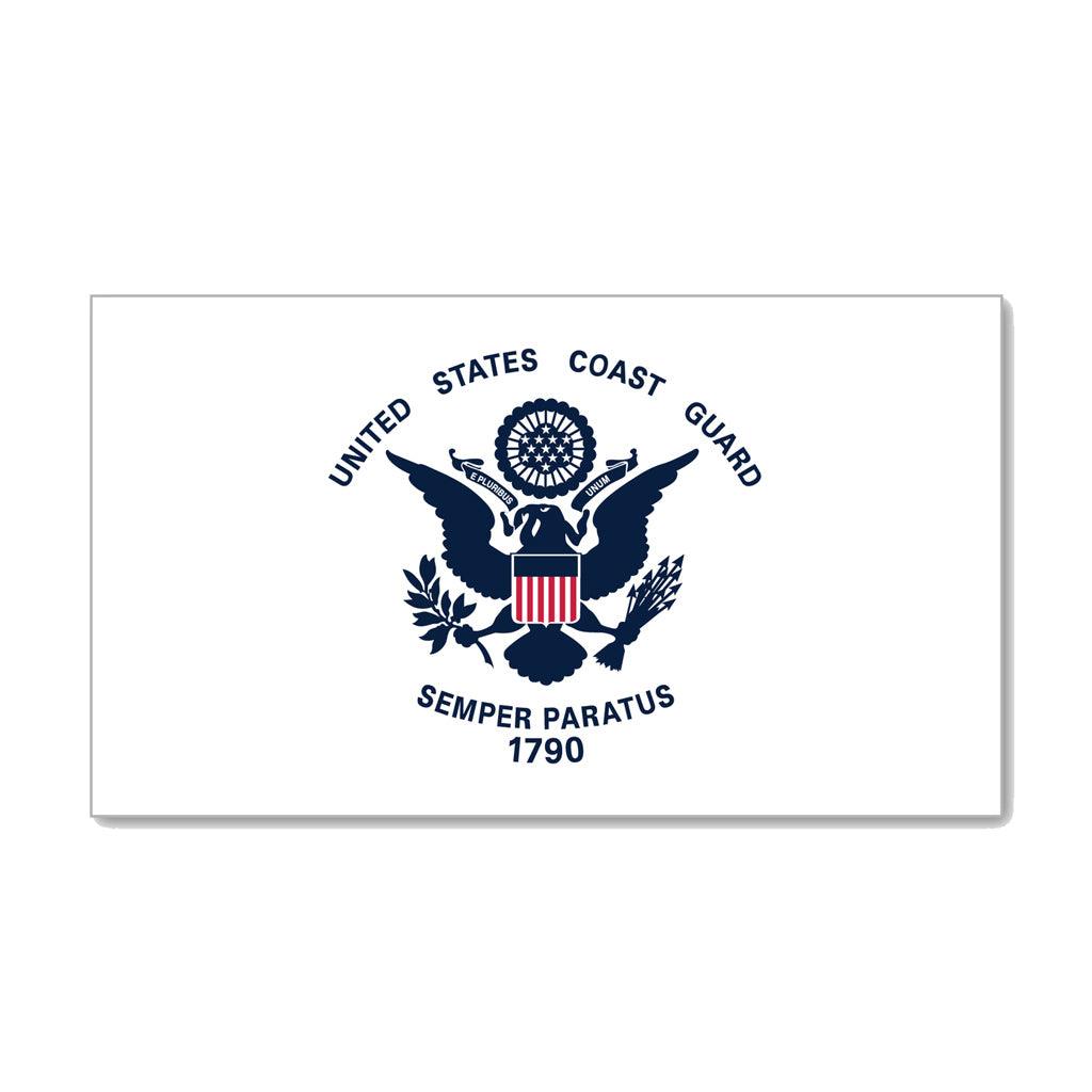 United States Coast Guard Semper Paratus Flag Magnet (7" x 4") - Military Republic