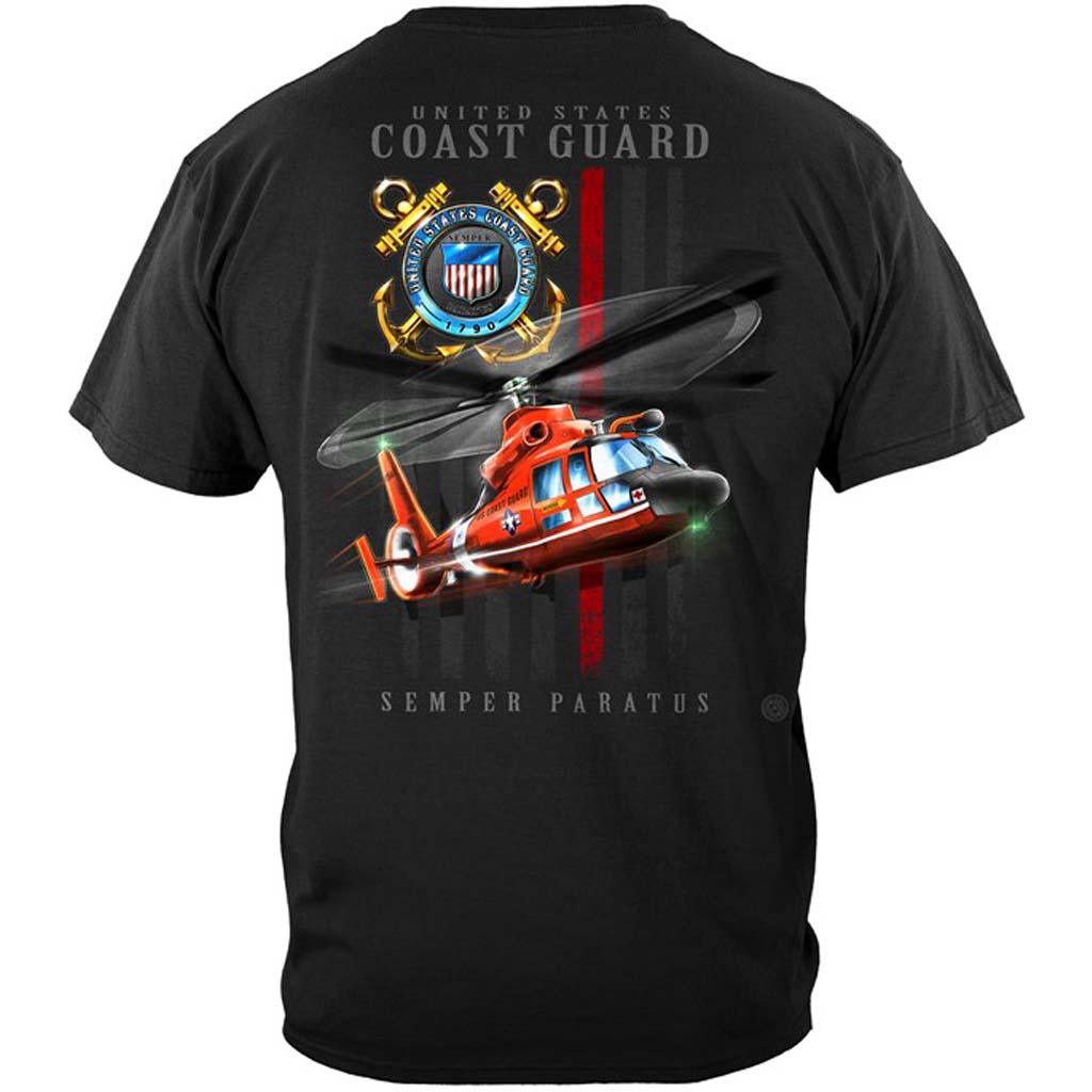 U.S. Coast Guard Patriotic Flag T-Shirt - Military Republic