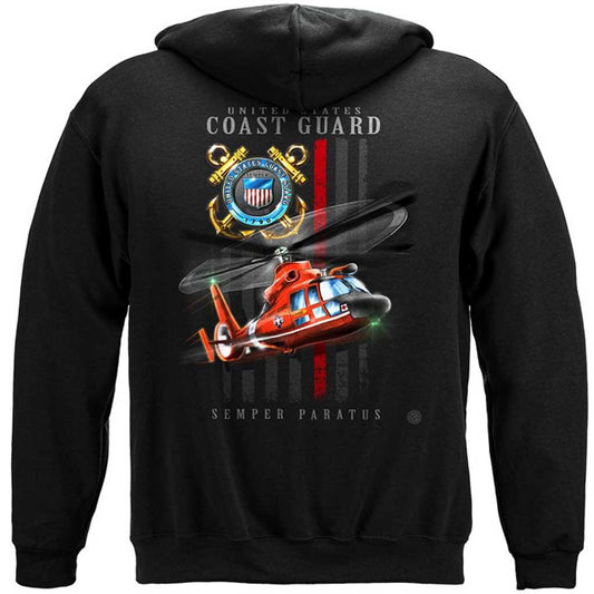 U.S. Coast Guard Patriotic Flag Hoodie - Military Republic