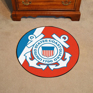 US Coast Guard Round Mat - Military Republic