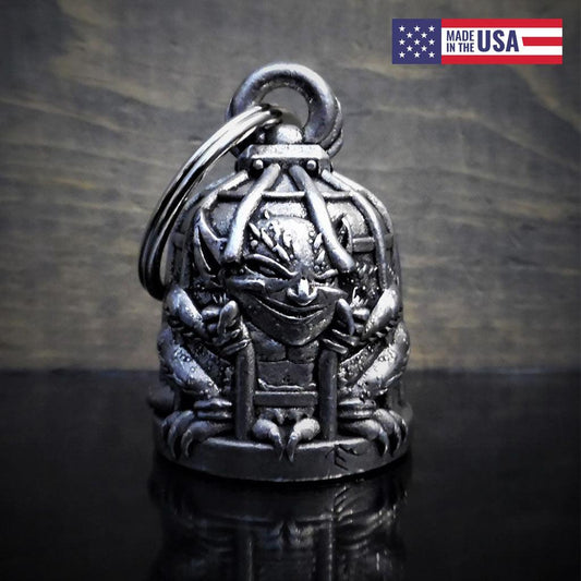 Caged Motorcycle Guardian Bell - Military Republic