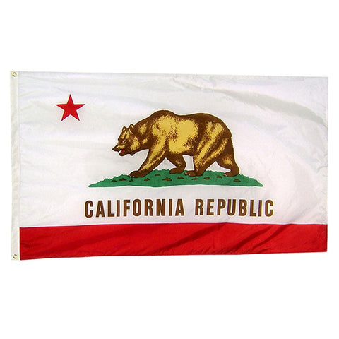 California State Nylon Outdoors Flag- Sizes 2' to 10' Length - Military Republic