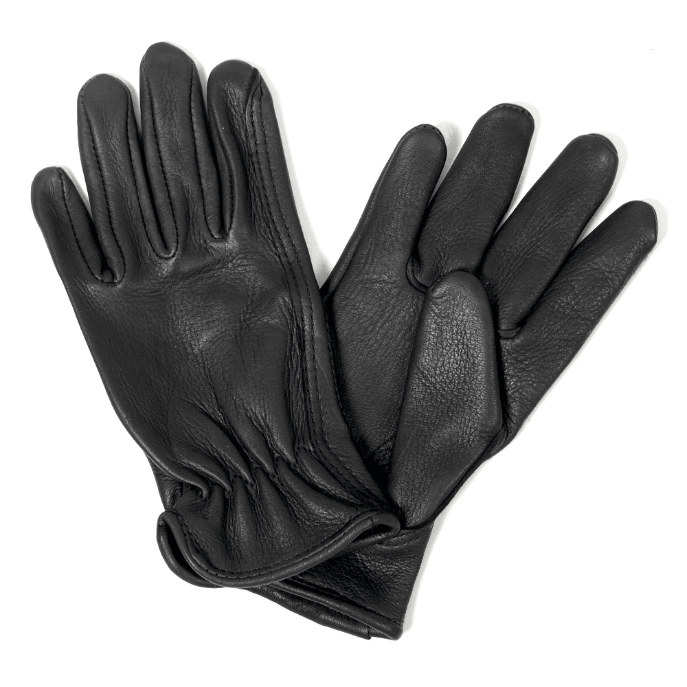 Classic Deerskin Unlined Driving Motorcycle Gloves - Military Republic