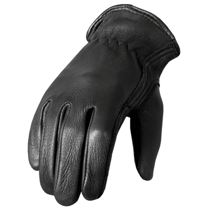 Classic Deerskin Unlined Driving Motorcycle Gloves - Military Republic