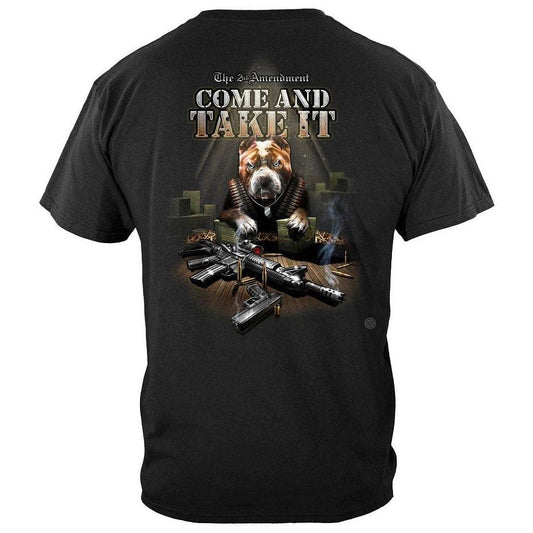 United States Come And Take It Pit Bull Premium Men's T-Shirt - Military Republic