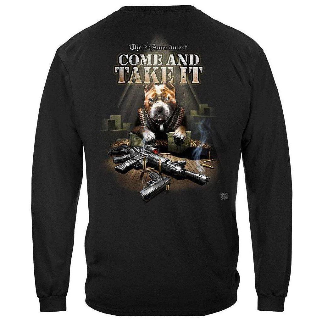 United States Come And Take It Pit Bull Premium Men's T-Shirt - Military Republic