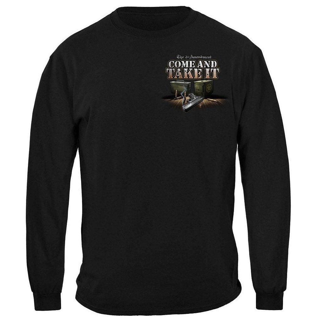 United States Come And Take It Pit Bull Premium Men's Long Sleeve - Military Republic