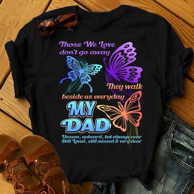 Those Who Love Us - Dad Memories Women's T-shirt - Military Republic