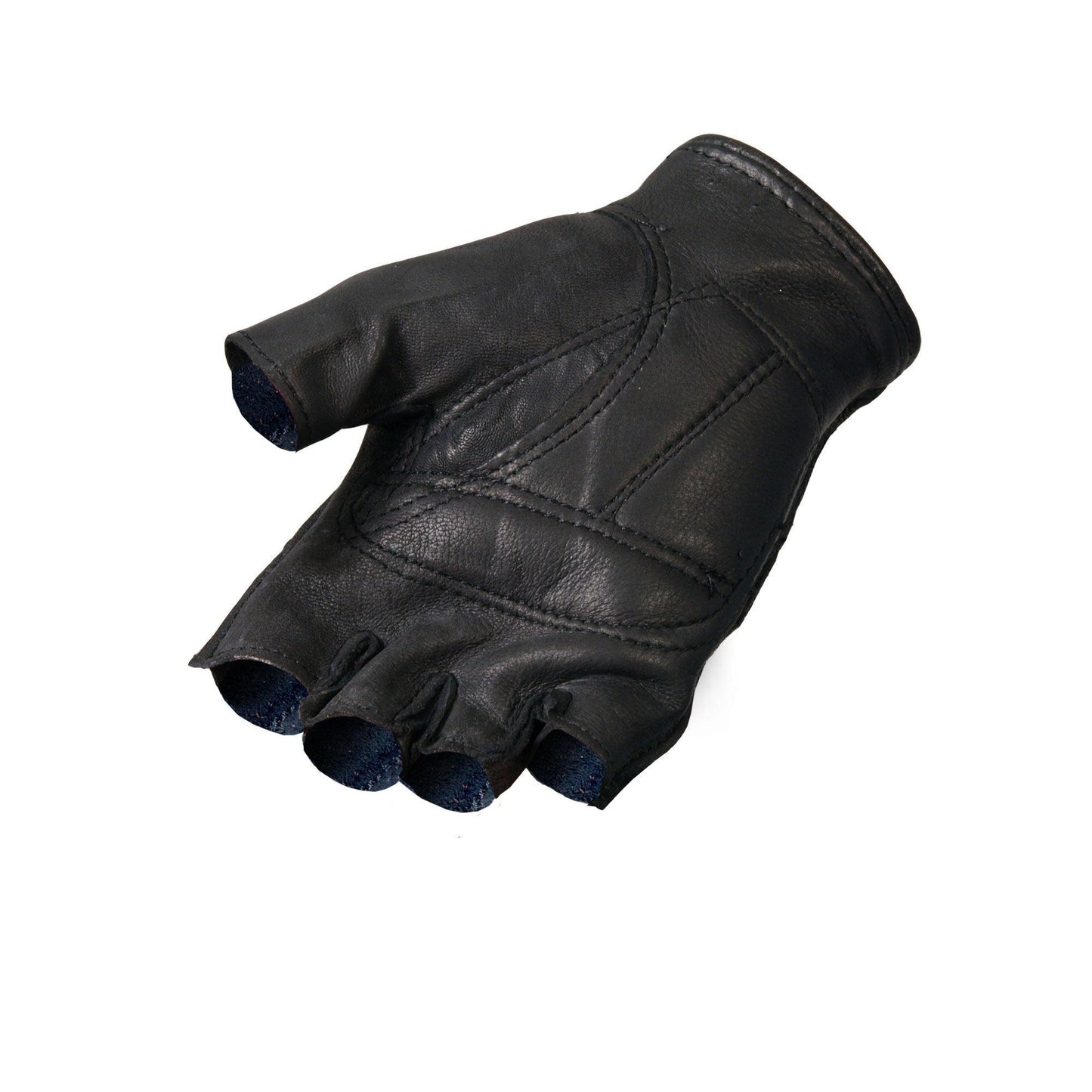 Deerskin Fingerless Motorcycle Gloves - Military Republic