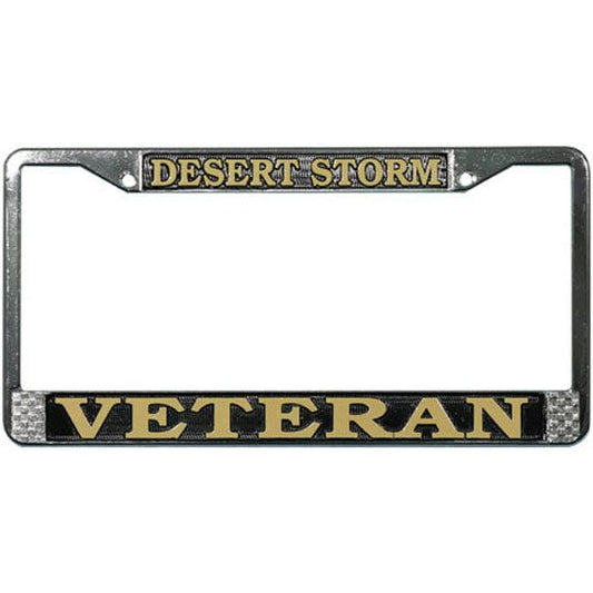 Desert Storm Veteran License Plate Frame - Military Republic