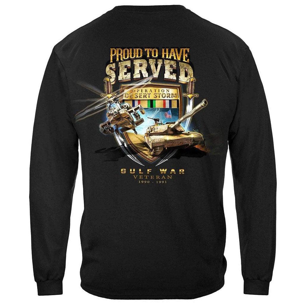 United States Desert Storm Proud To Have Served Premium Men's Hoodie - Military Republic