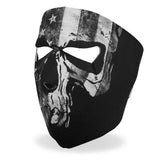 Distressed Gray Flag & Skull Face Mask - Military Republic