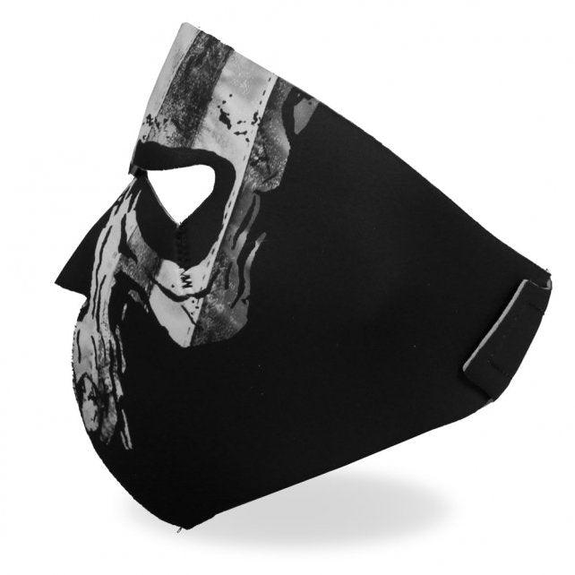 Distressed Gray Flag & Skull Face Mask - Military Republic