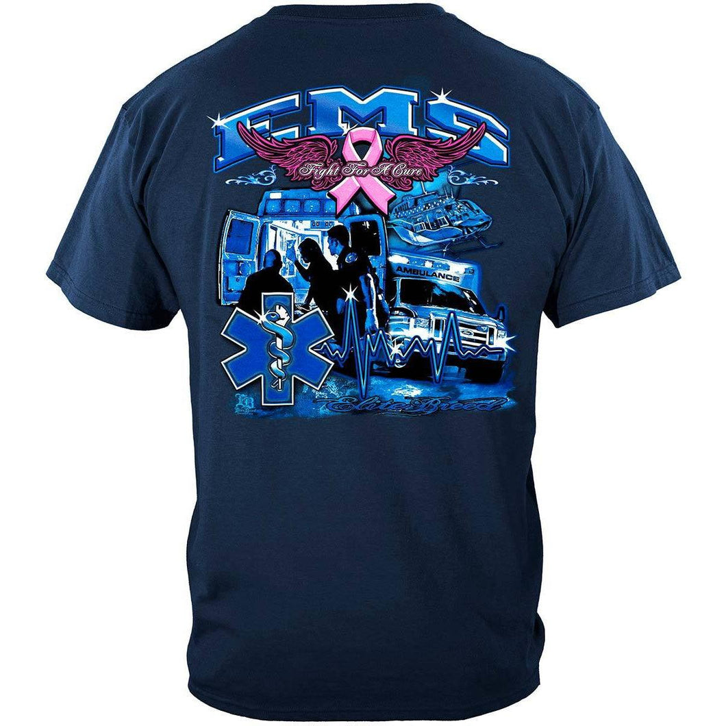 EMS Race for a Cure Cancer Awareness T-Shirt - Military Republic