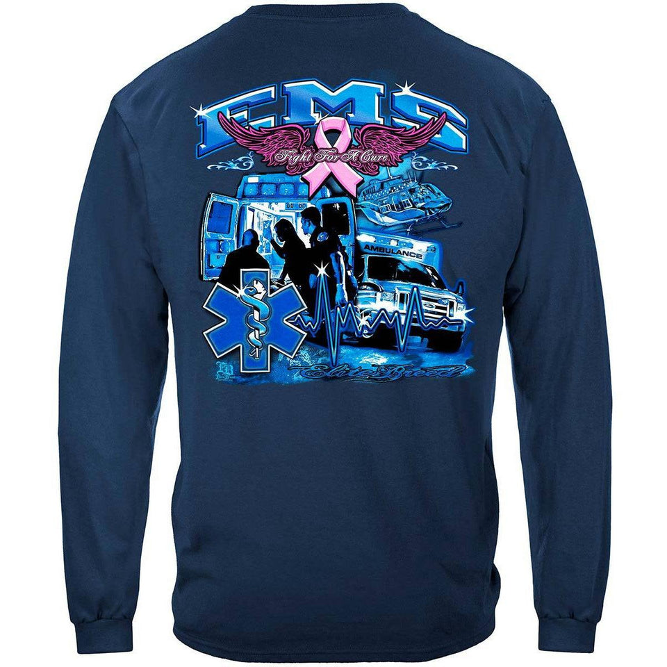 EMS Race for a Cure Cancer Awareness T-Shirt - Military Republic