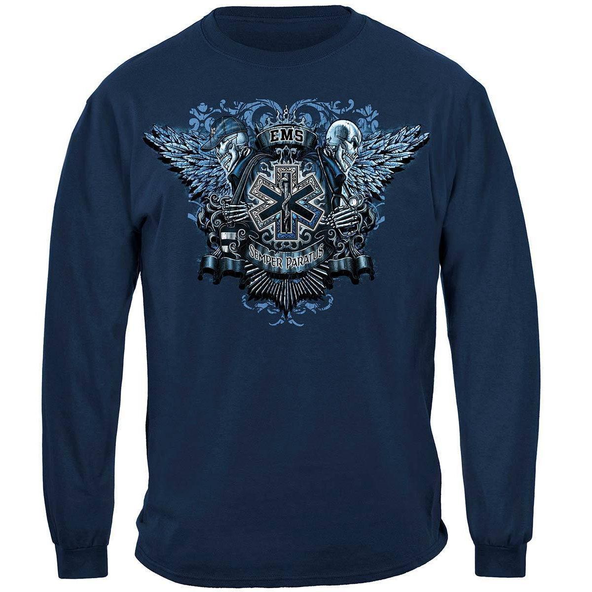 EMS Skull Wings Full Premium Long Sleeve - Military Republic