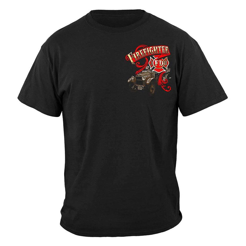 United States Elite Breed Antique Fire Dept Premium T-Shirt - Military Republic