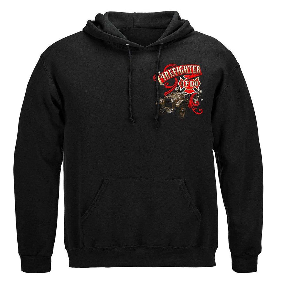 United States Elite Breed Antique Fire Dept Premium Hoodie - Military Republic