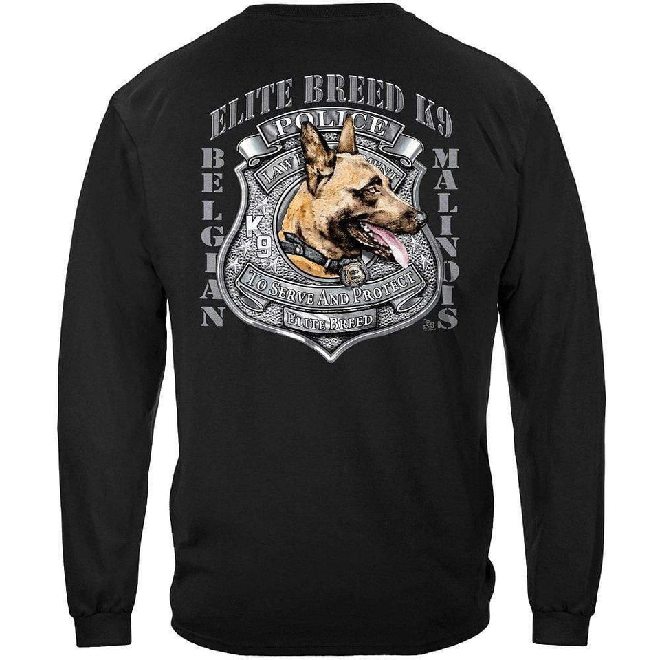 Elite Breed Belgian Malinois K9 Dog T-shirt - Military Republic