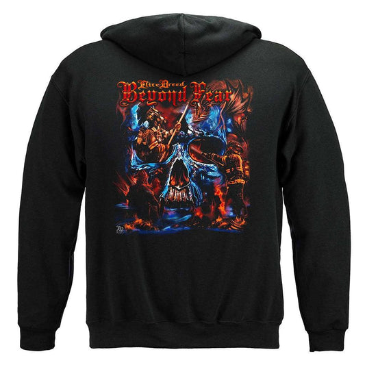 United States Elite Breed Beyond Fear Skull Premium Hoodie - Military Republic