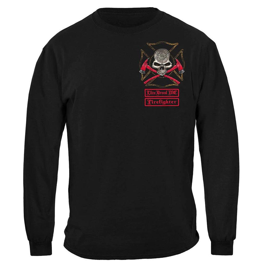 United States Elite Breed Firefighter Biker Premium Long Sleeve - Military Republic