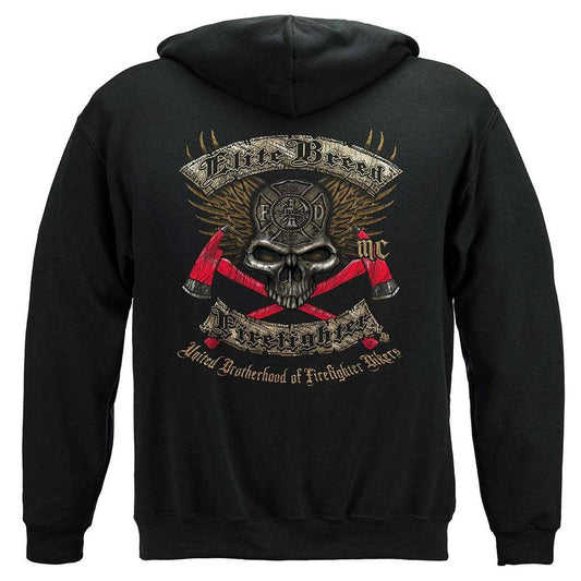 United States Elite Breed Firefighter Biker Premium Hoodie - Military Republic