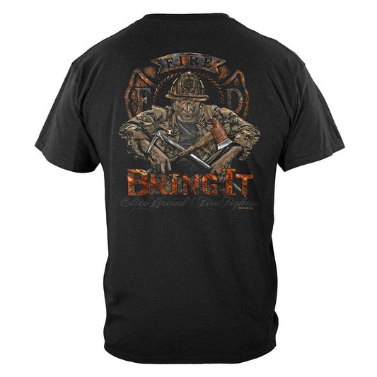 United States Elite Breed Firefighter Bring It Premium T-Shirt - Military Republic