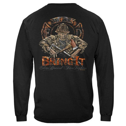 United States Elite Breed Firefighter Bring It Premium Long Sleeve - Military Republic