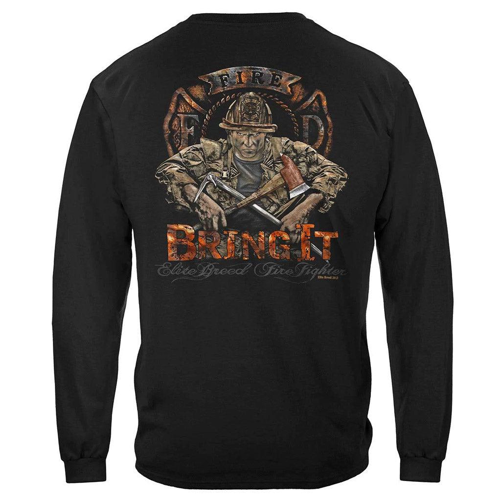 United States Elite Breed Firefighter Bring It Premium Hoodie - Military Republic