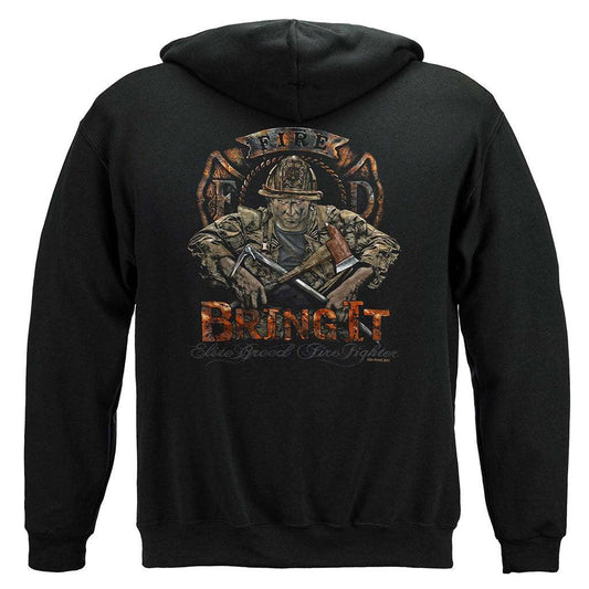 United States Elite Breed Firefighter Bring It Premium Hoodie - Military Republic