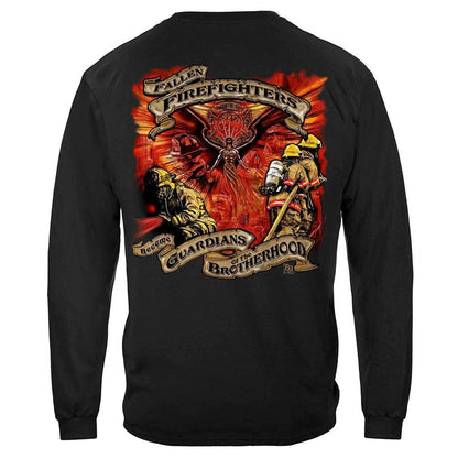 United States Fallen Firefighters Guardians T-Shirt Premium Long Sleeve - Military Republic