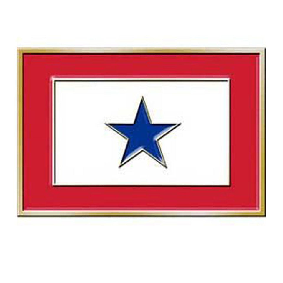 Family Member in Service Blue Star Belt Buckle - Military Republic