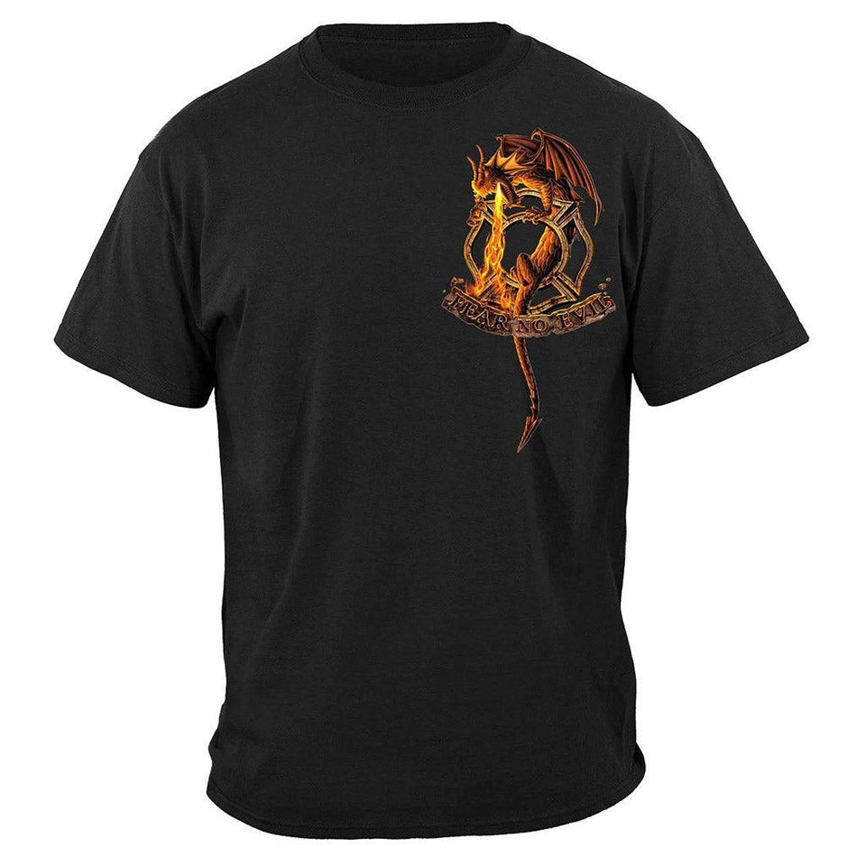 United States Fear No Evil Dragon Premium T-Shirt - Military Republic