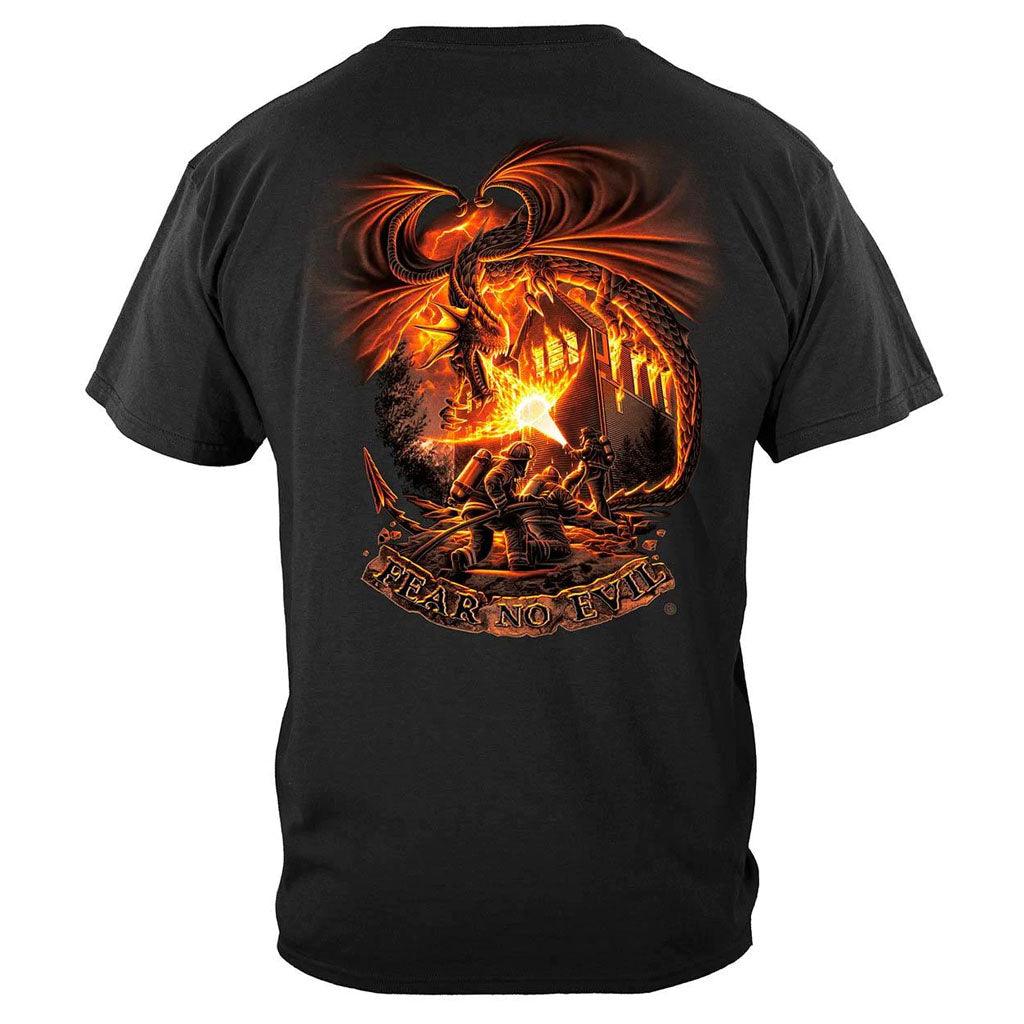 United States Fear No Evil Dragon Premium Long Sleeve - Military Republic