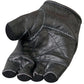 Fingerless Leather Padded Palm Gloves - Military Republic