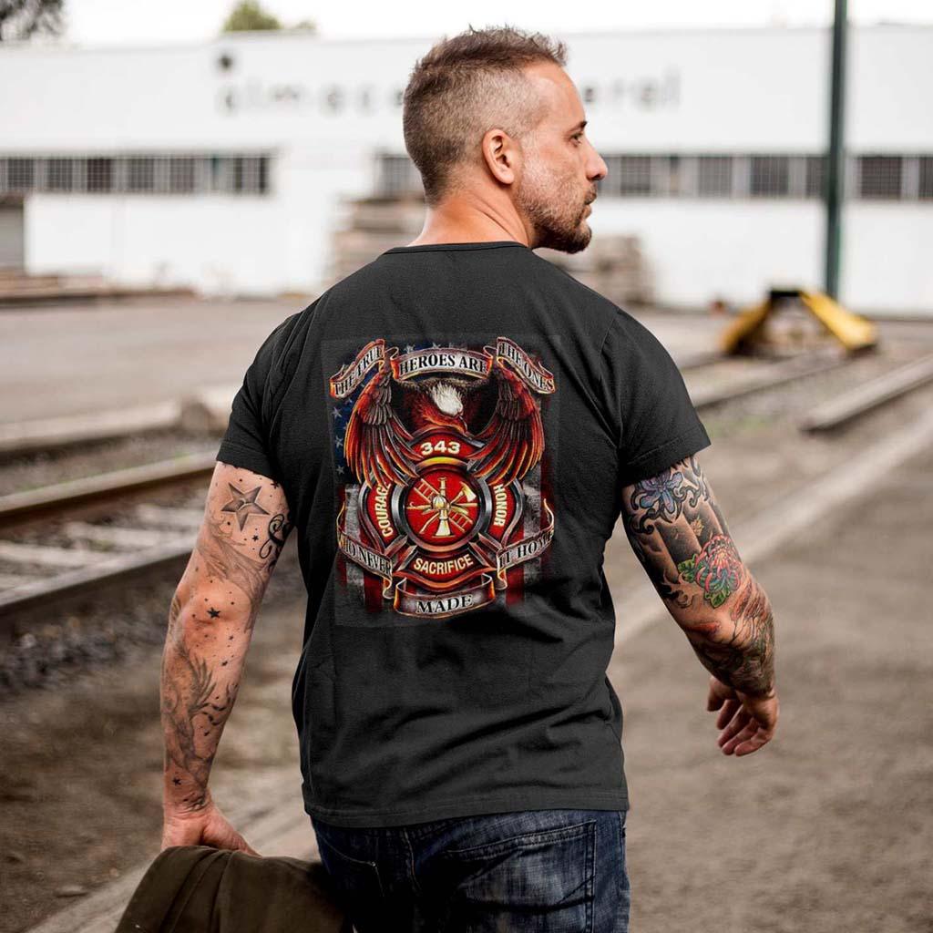 Firefighter True Hero T-shirt - Military Republic