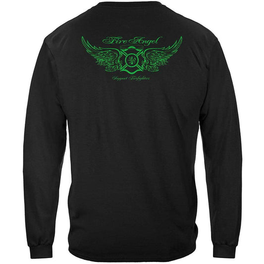 Fire Angel Irish Cross Elite Breed Firefighters Long Sleeve - Military Republic