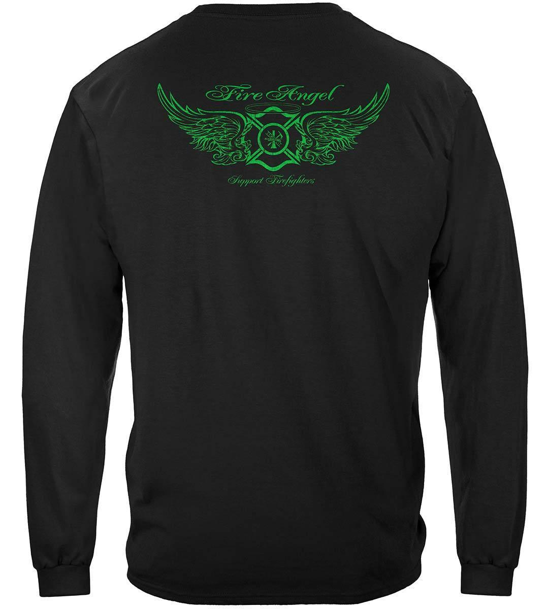 Fire Angel Irish Cross Elite Breed Firefighters Hoodie - Military Republic