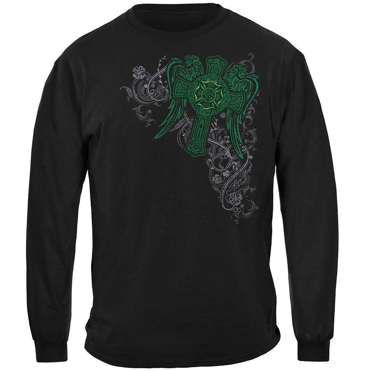 Fire Angel Irish Cross Elite Breed Firefighters Long Sleeve - Military Republic