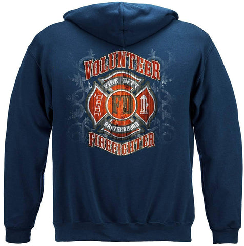 Fire Dept Faded Plank Hoodie - Military Republic
