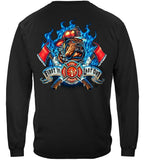 Fire Dog First In Last Out Firefighter Hoodie - Military Republic