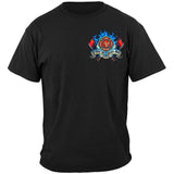 Fire Dog First In Last Out Firefighter T-Shirt - Military Republic