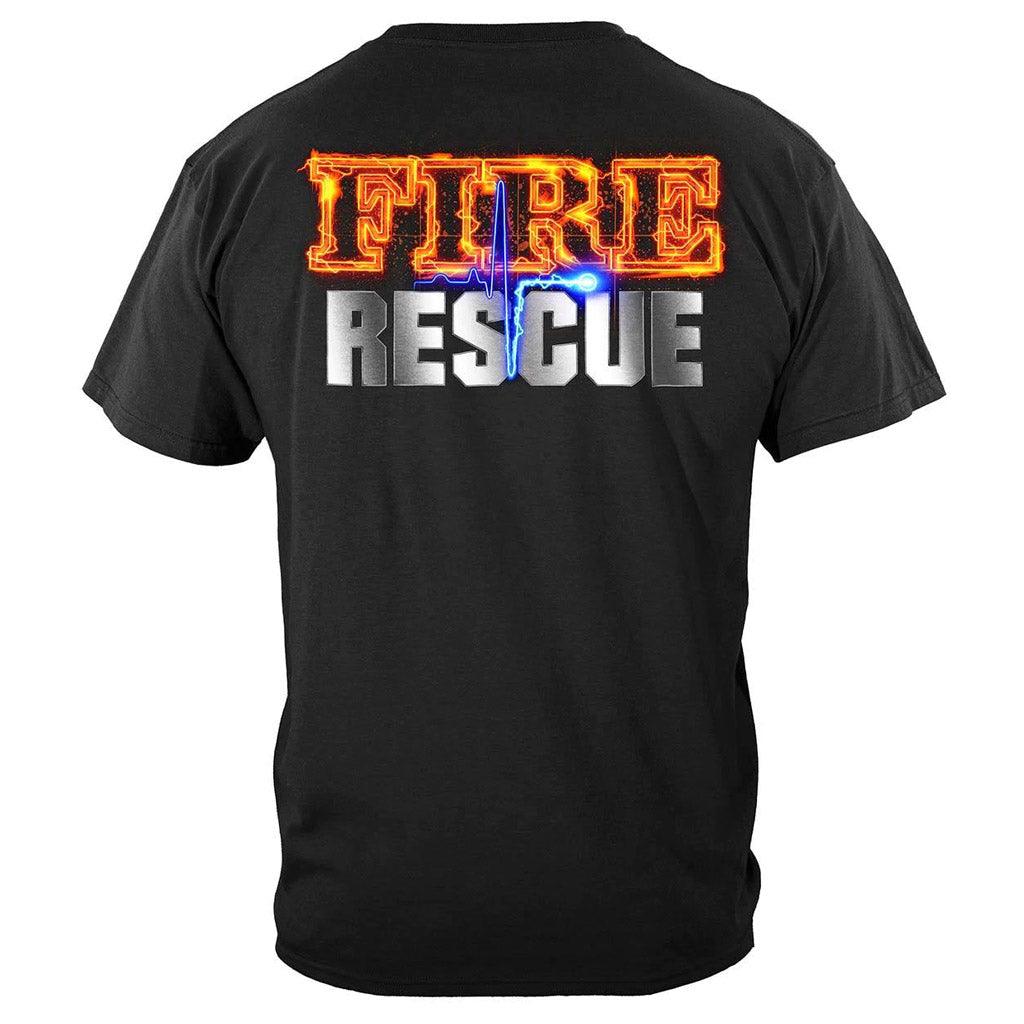 United States Fire Rescue full front Maltese Premium T-Shirt - Military Republic