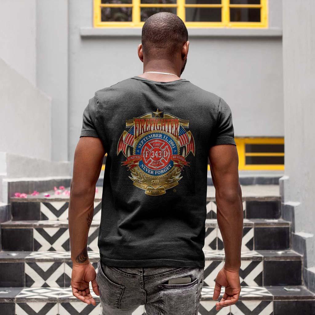 Firefighter Badge of Honor T-shirt - Military Republic