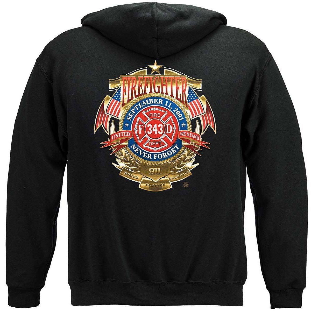 Firefighter Badge of Honor T-shirt - Military Republic