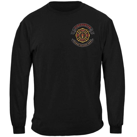 Firefighter Biker  First In Last Out Long Sleeve - Military Republic