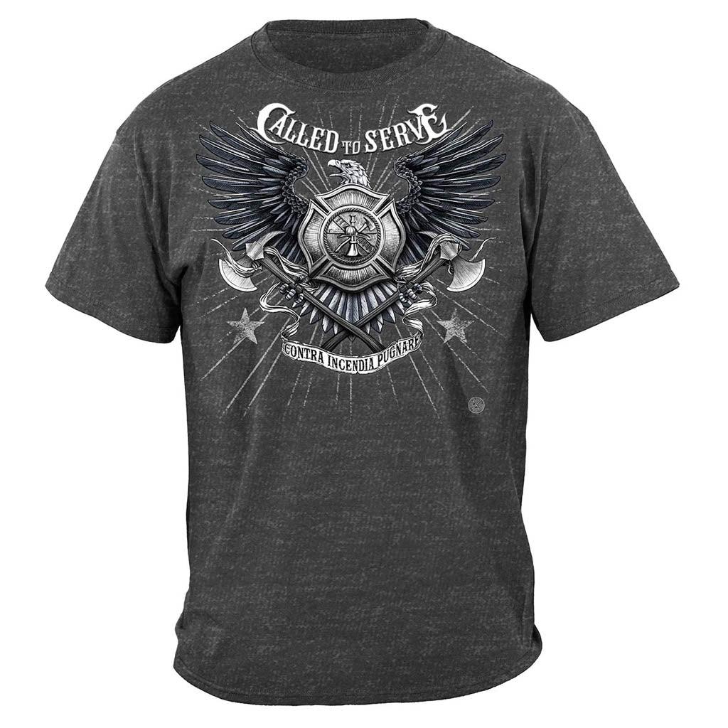 United States Firefighter Called To Serve Premium T-Shirt - Military Republic