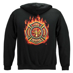 United States Firefighter Classic Fire Maltese Premium Long Sleeve - Military Republic